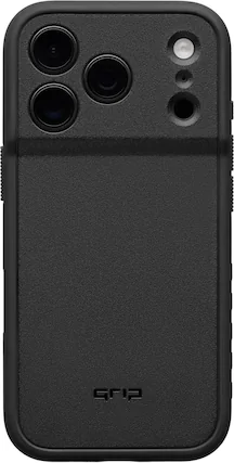 Front. dbrand - Grip Case with MagSafe for Apple iPhone 18 Pro / iPhone 17 Pro - Black.