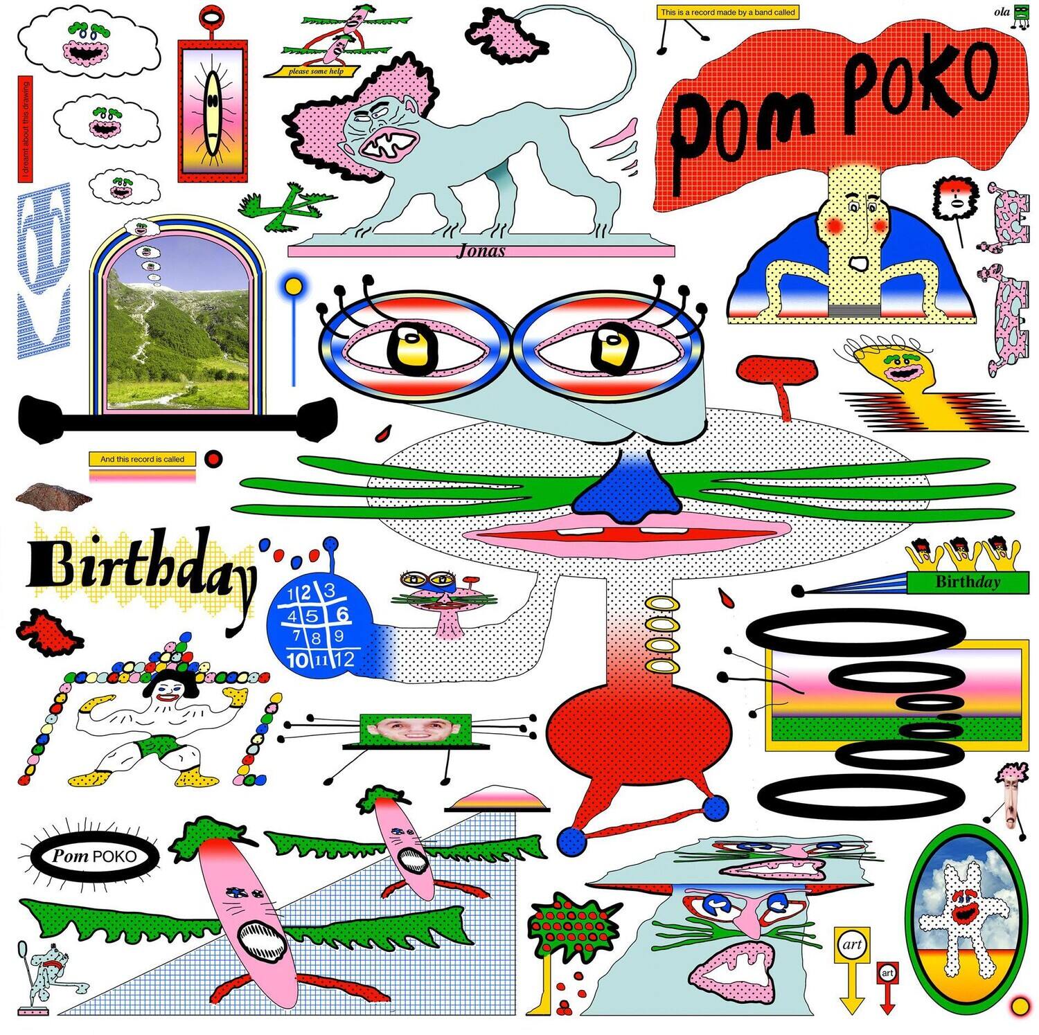 | ! - / K piner  Jonas This . resod madte D band Catted oia pom PoKO O Mo thus ese a bolten Birthday 4 1 7 2 5 8 3 9 6 10 2 Birthday Pom POK art at