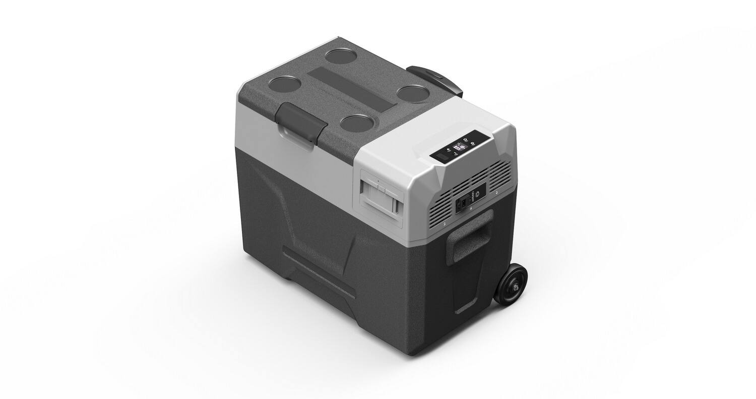 Angle. Glarewheel - Glarewheel Electric Cooler Iceless Portable Refrigerator 50L - Black.