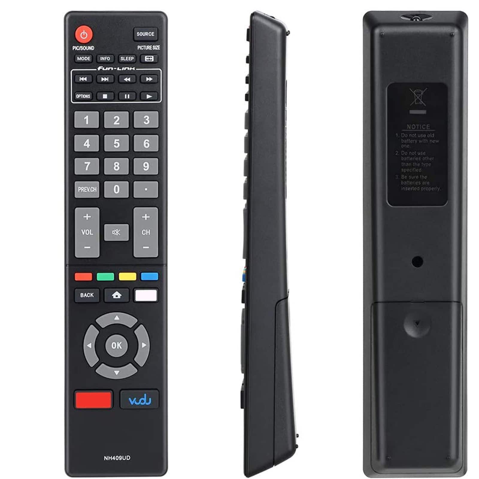 VINABTY - New NH409UD Replaced Remote Fits for Magnavox Smart TV 32ME305V/F7 39MF412B/F7 40MV336X 43MV314X 50MF412B/F7 55ME314V - Black price history on PriceWatchPro