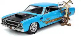 Jada Toys - 1:24 Diecast 1970 Plymouth Roadrunner With Wile E Coyote Figure - COLLECTIBLES - Multicolor