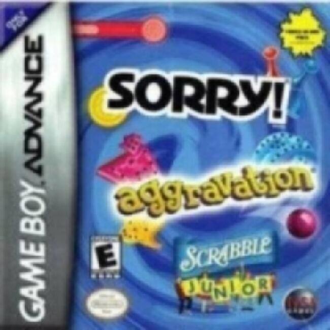 GAME BOY ADVANCE  
SORRY!  
aggravation  
SCRABBLE JUNIOR - E (Everyone)