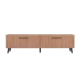 Manhattan Comfort - Jodie Mid-Century Modern 69" Fluted TV Stand - Maple