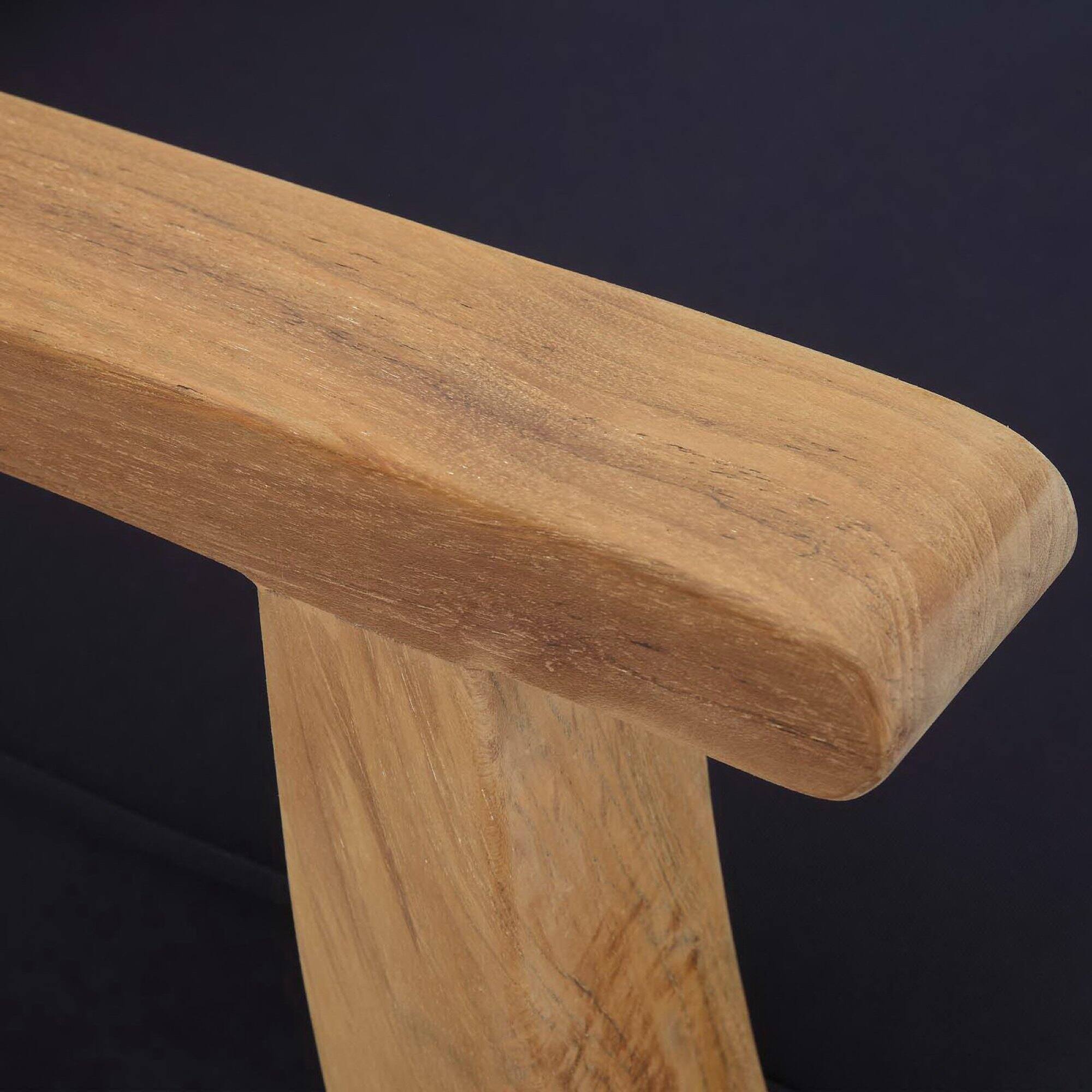 Back. Modway - Marina Outdoor Patio Teak Left-Facing Sofa by Modway - Natural Navy.