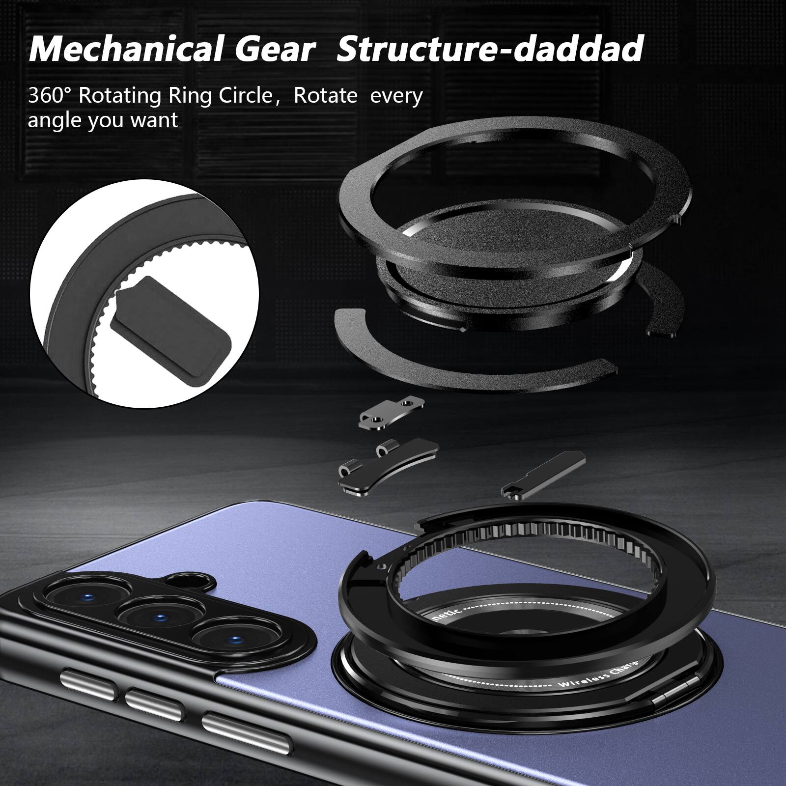 Mechanical Gear Structure-daddad

360° Rotating Ring Circle, Rotate every angle you want