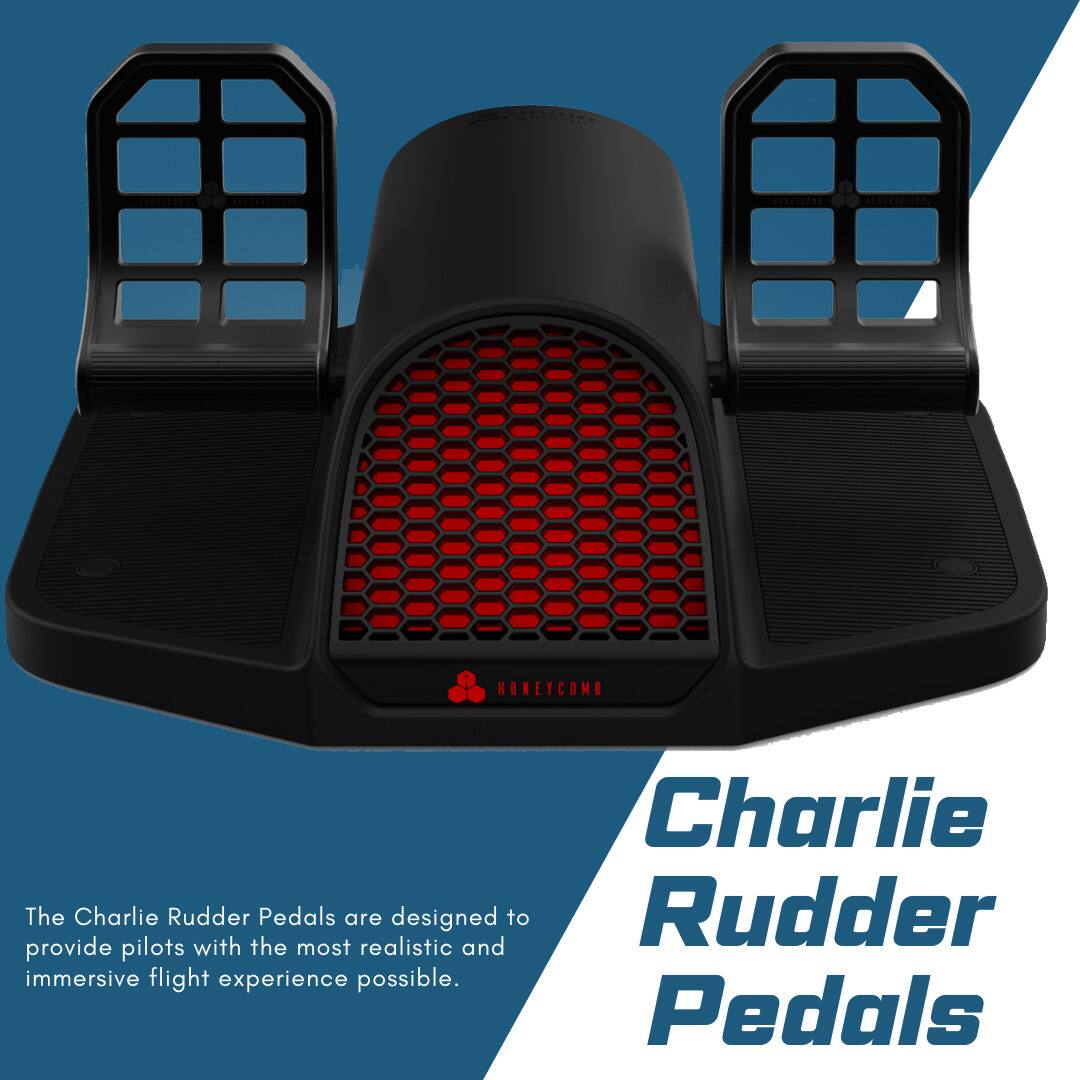 The Charlie Rudder Pedals are designed to provide pilots with the most realistic and immersive flight experience possible.