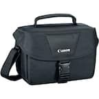 Front. Canon - Canon 200ES EOS DSLR Camera Gadget Bag - Black.