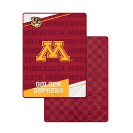 Pegasus - Minnesota Golden Gophers 60" x 80" Diagonal Ghost Checkered Two-Sided Blanket - Multicolor