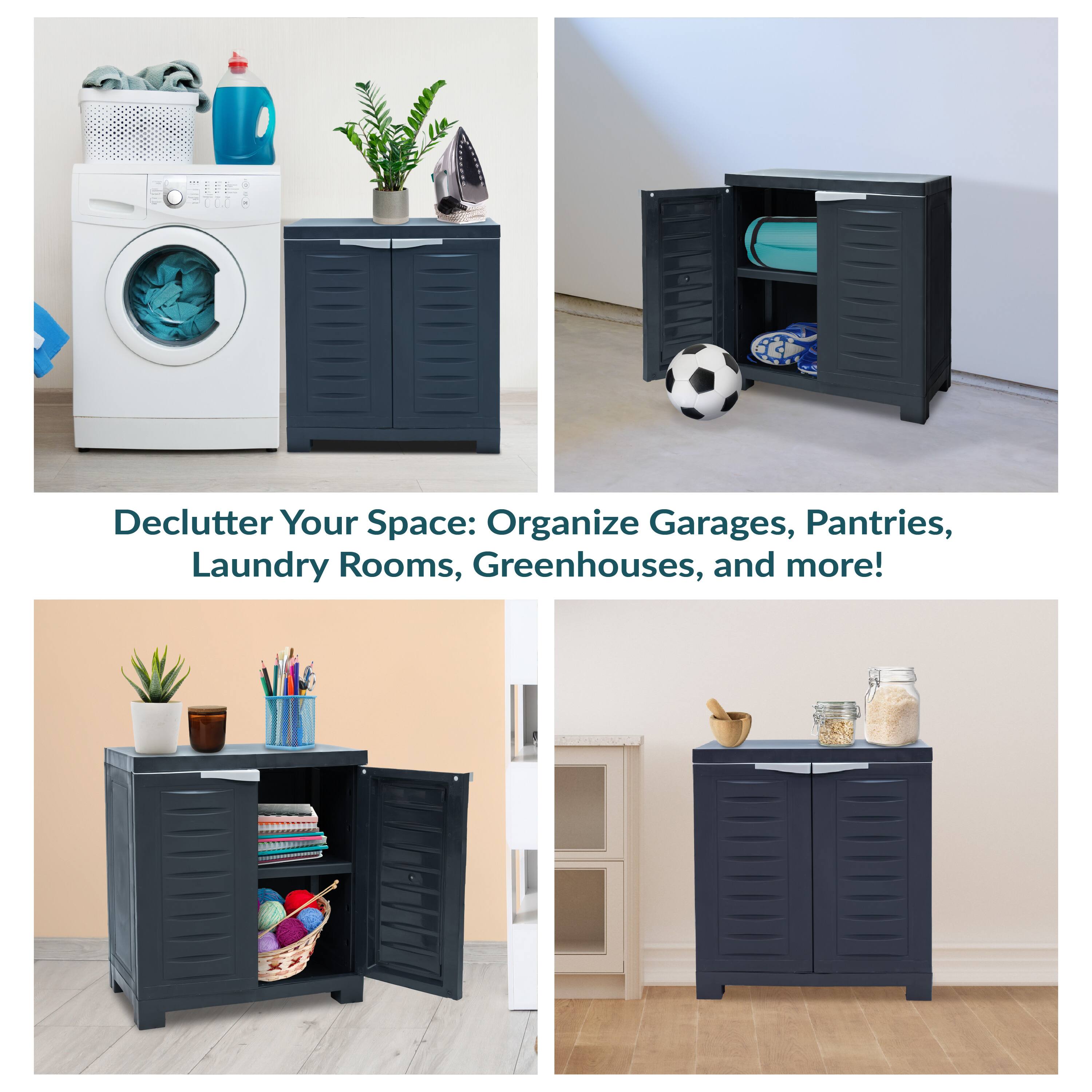 Declutter Your Space: Organize Garages, Pantries, Laundry Rooms, Greenhouses, and more!