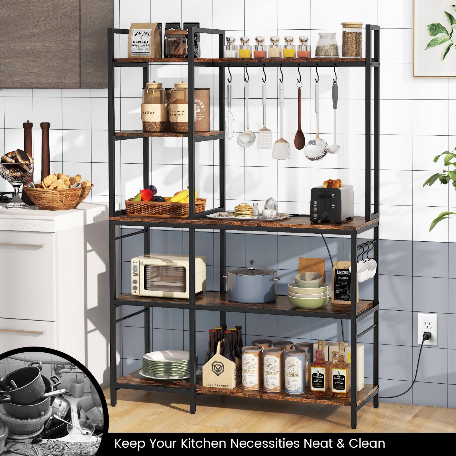 Keep Your Kitchen Necessities Neat & Clean
