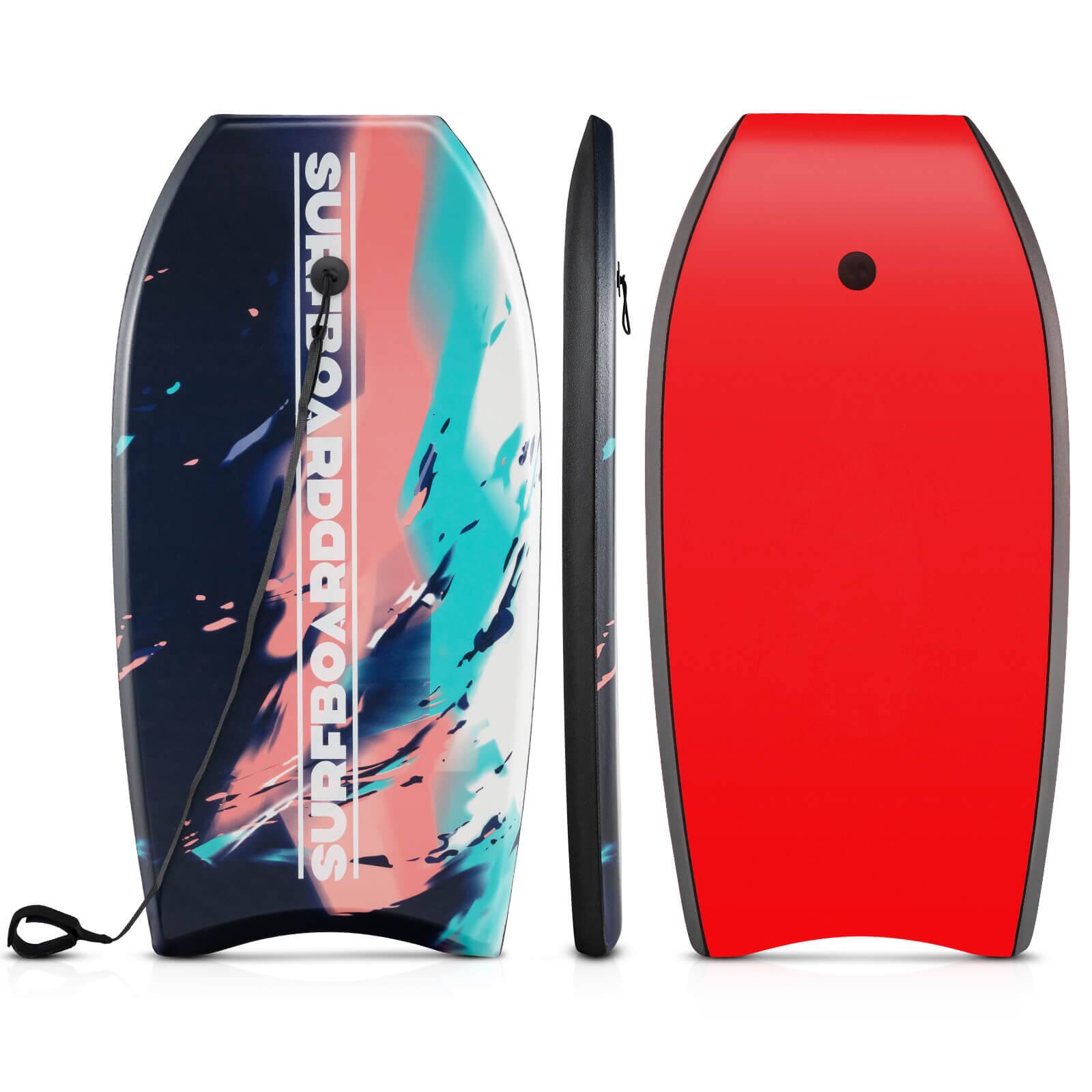 Front. Costway - Costway 33" Lightweight Body Board with EPS Core XPE Deck HDPE Bottom Crescent Tail - Multi-color.