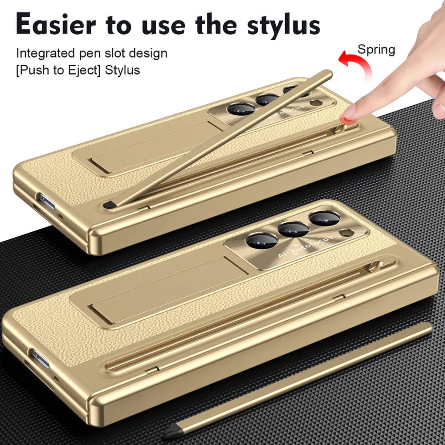 Easier to use the stylus

Integrated pen slot design
[Push to Eject] Stylus

Spring
