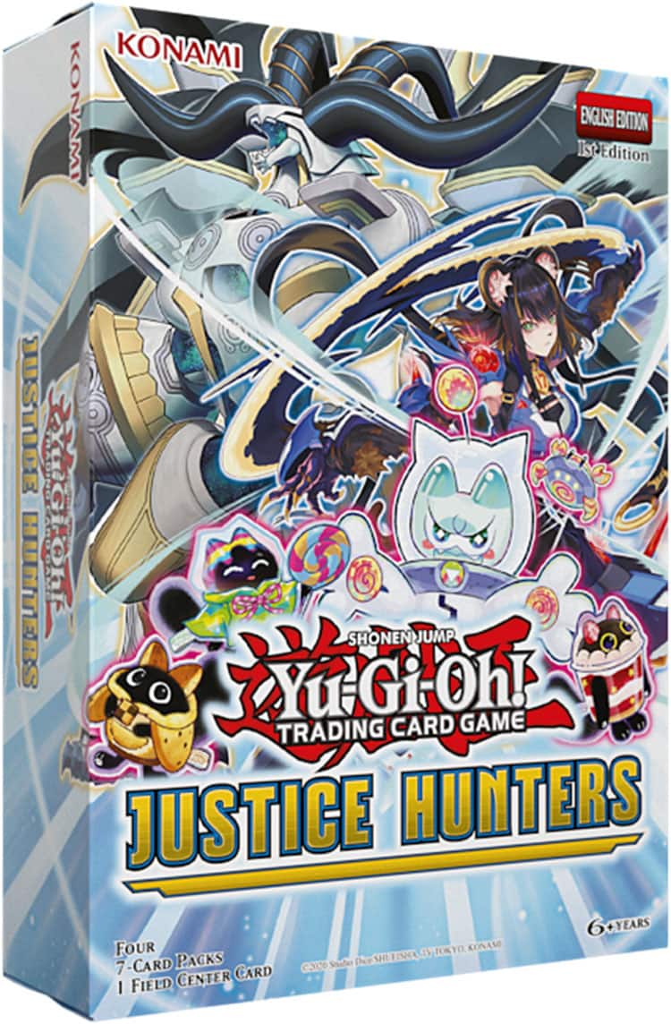 Konami - Yu-Gi-Oh! Justice Hunters Box 4 Pk with 1 Field Center Card