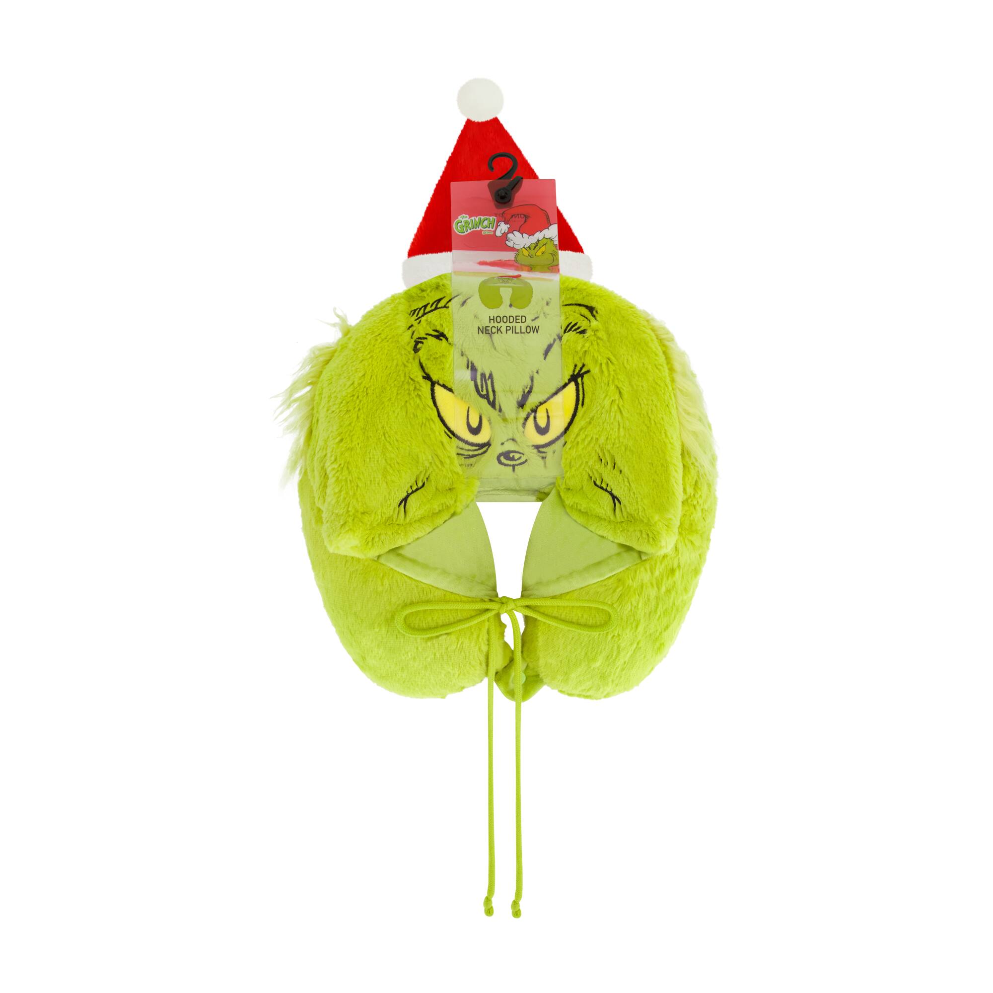 GRINCH HOODED NECK PILLOW