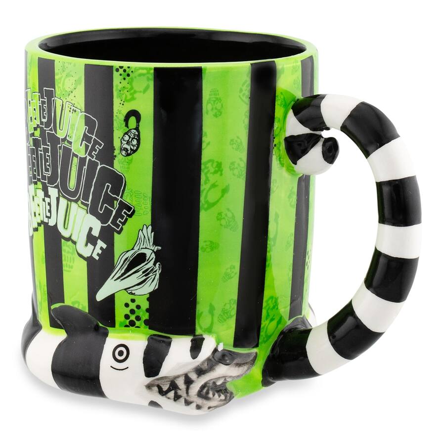 Silver Buffalo Beetlejuice 3D Sandworm Ceramic Mug With Sculpted Handle ...