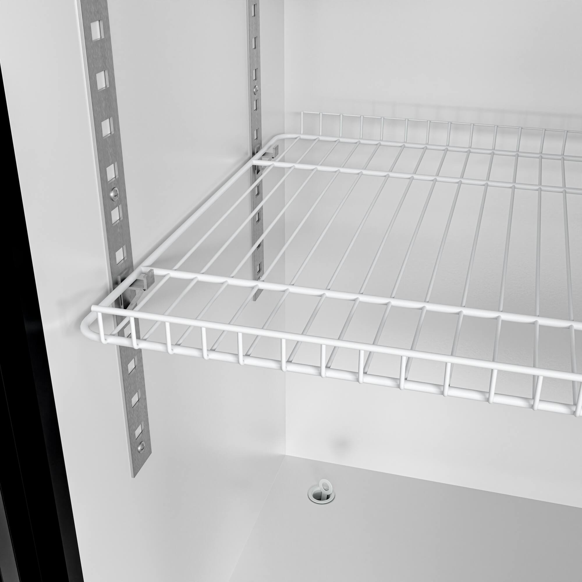 Alt View 6. Koolmore - 17 in. Slim Commercial Merchandiser Refrigerator 7 Cu. Ft. in Black, ETL Listed (KM-MDR-17S) - Black.