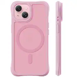 Ornarto - Magnetic for iPhone 15 Case 6.1", Compatible with MagSafe | Slim Translucent Matte Cover - Ballet Blush
