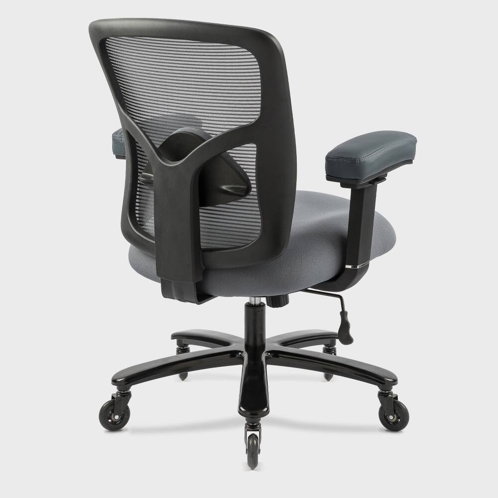 Alt View 1. Loheer - Loheer Big & Tall Office Chair, 400 lbs Heavy-Duty Ergonomic Mesh Chair, Wide Seat, Adjustable Lumbar Support - Black.