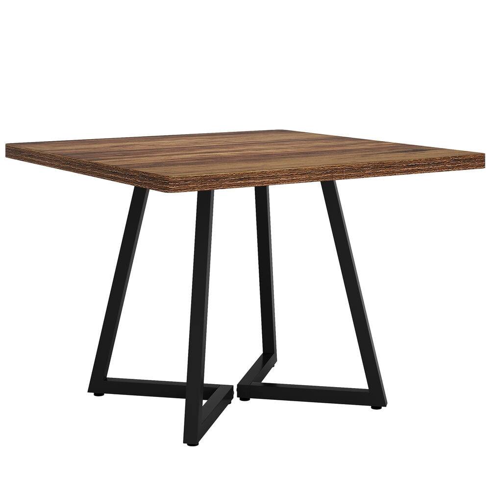 Front. Kadyn - Kadyn End Table,Dining Table, Living Room Table,31.5" Square Dining Table, Wood Kitchen Table for 4,Brown - Brown.
