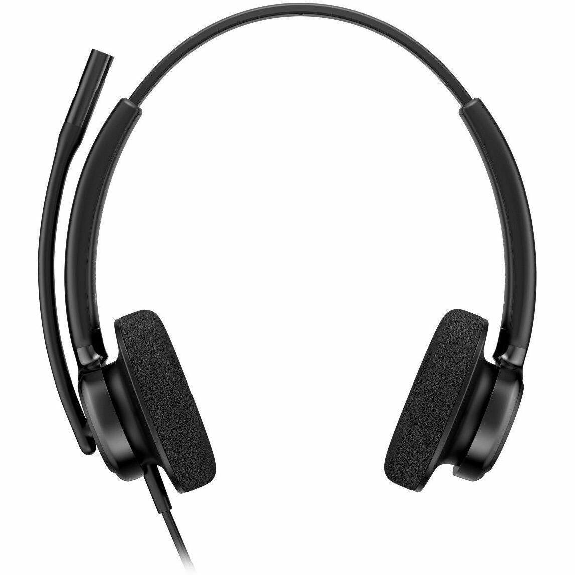 Alt View 5. Poly - Poly Mission 425 Stereo USB Wired Headset Classic - Microsoft Teams Certification - Stereo - USB, USB Type A, USB Type C - Black.