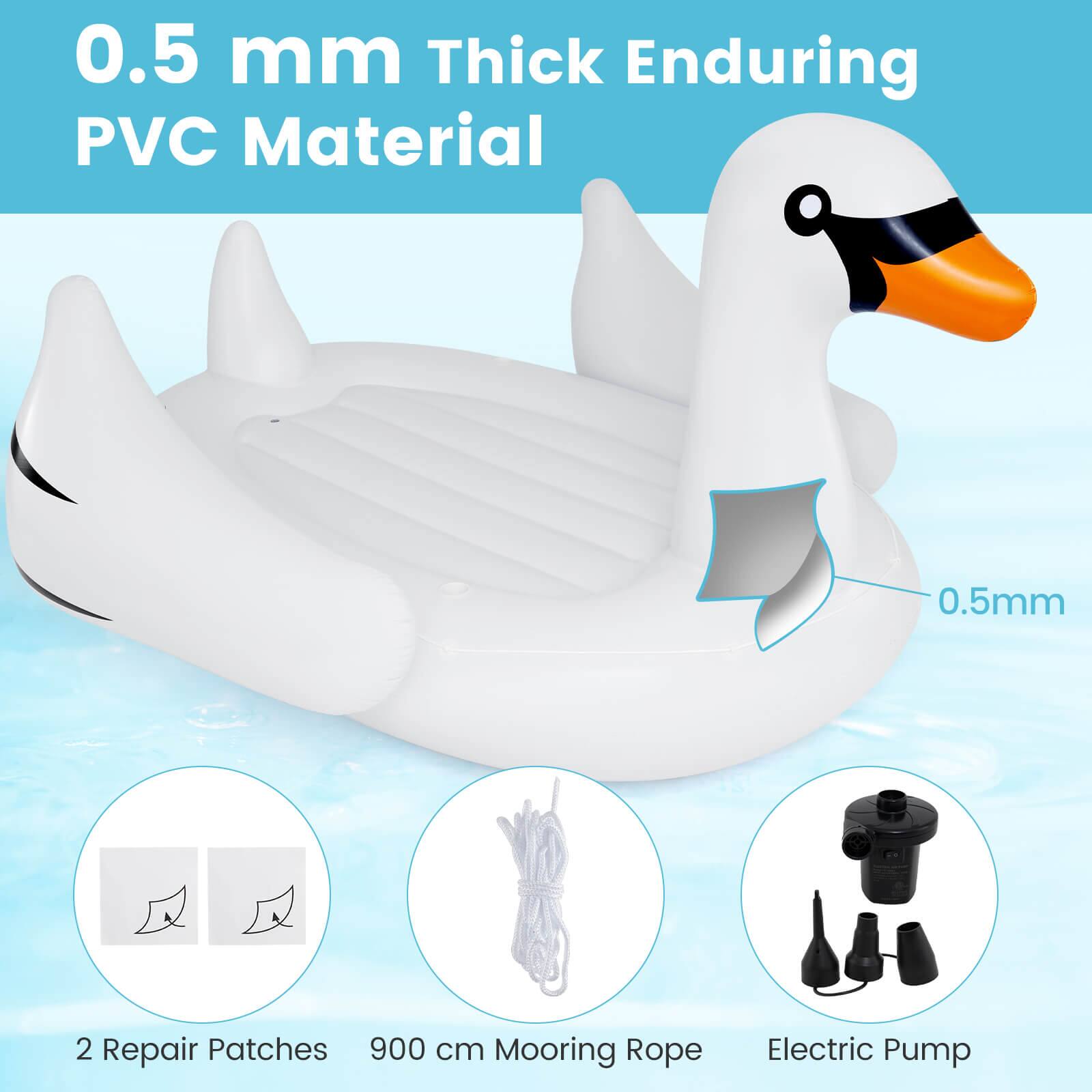 0.5 mm Thick Enduring PVC Material, 0.5mm, 2 Repair Patches, 900 cm Mooring Rope, Electric Pump