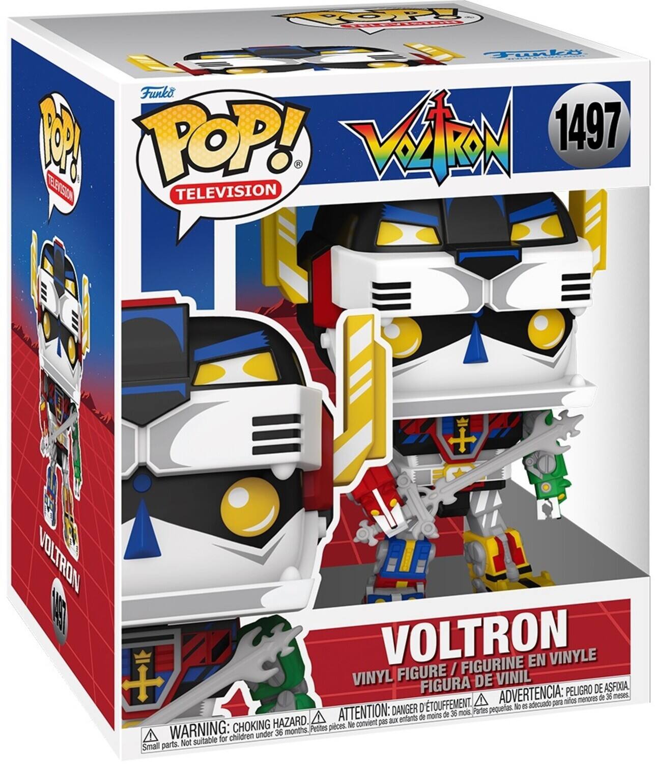 Funko B POP! VlN 1497 TELEVSION TELEVISION VOLTRON M VOLTRON / FIGURINE EN VINYLE VINYL FIGURE DE VINIL FIGURA ADVERTENCIA: PELIGRO DE ASFIXIA menores de 36 meses D'TOUFFEMENT adecuado para nios D pequertas. So es ATTENTION: DANGER moins de 36 mois Partes HAZARD. A convient pas aux enfants de CHOKING pices. Ne WARNING: 36 months. Peotes for children under parts. Not suitable Small