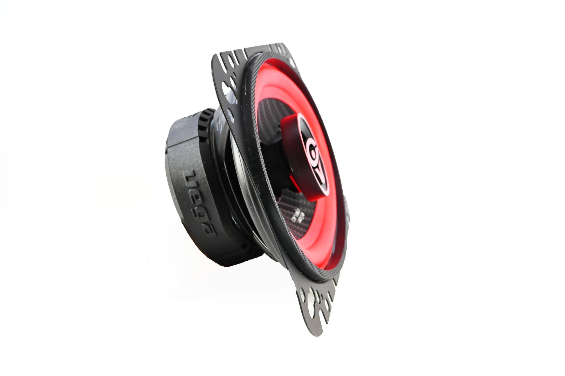 Left. Cerwin Vega - Cerwin Vega  - V46 Vega 2025 Edition - 4"x6" 2-Way Coaxial Full Range Speakers (4Ω) - Black and Red.