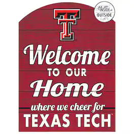 Jardine - Texas Tech Raiders 16'' x 22'' Marquee Sign - Red