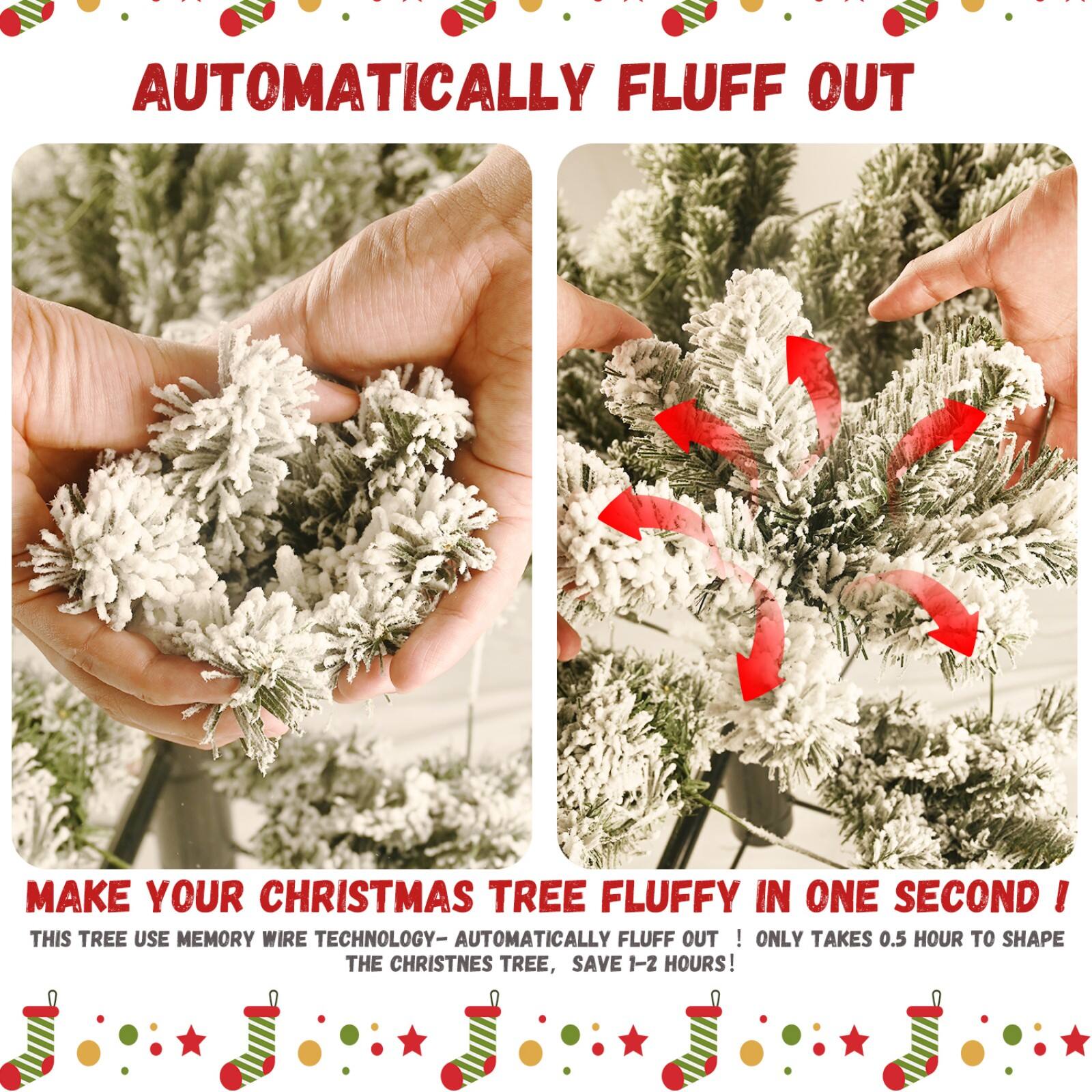 Automatically Fluff Out

Make your Christmas tree fluffy in one second! This tree uses memory wire technology - automatically fluff out! Only takes 0.5 hour to shape the Christmas tree, save 1-2 hours!