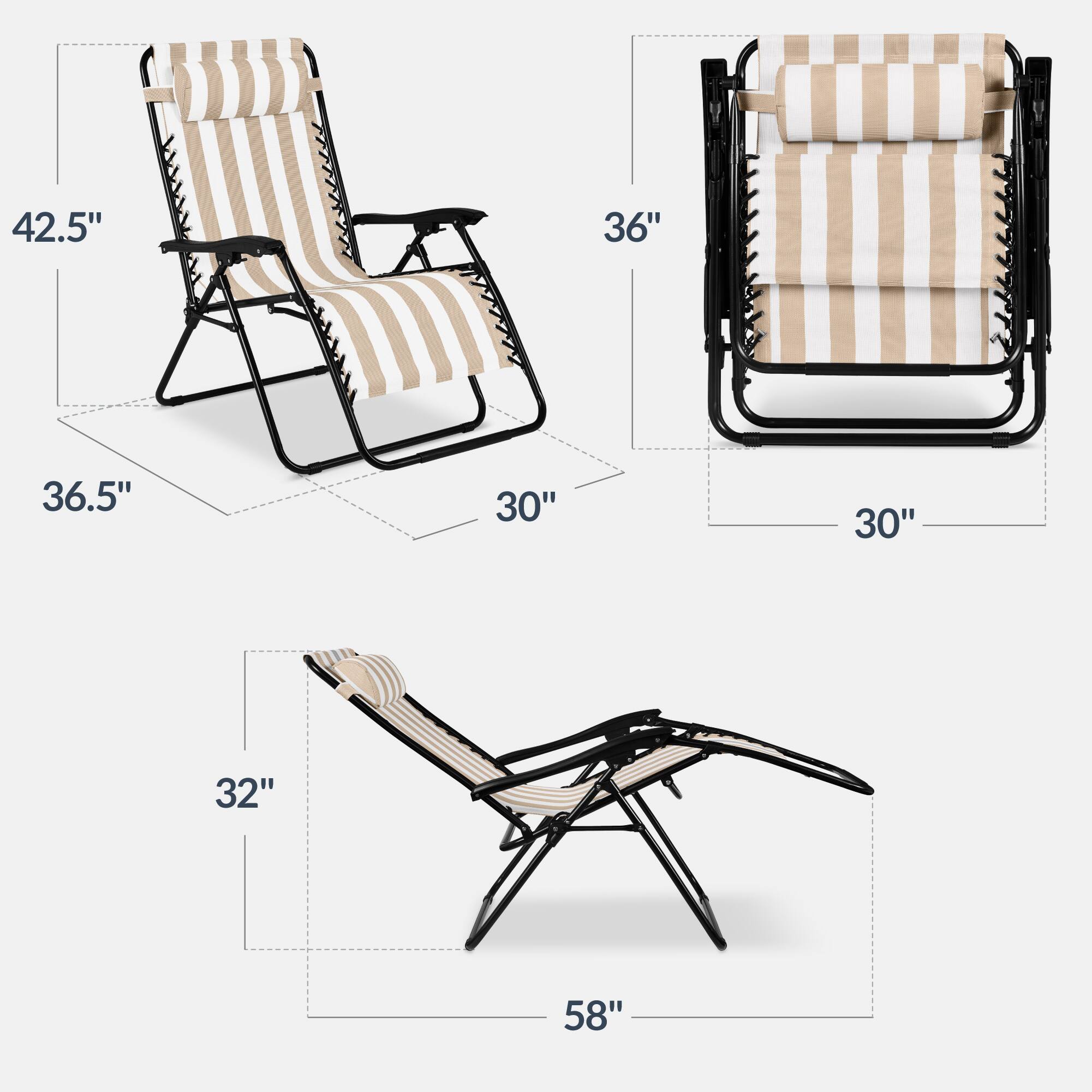 42.5" 36" 36.5" 30" 30" 32" 58"