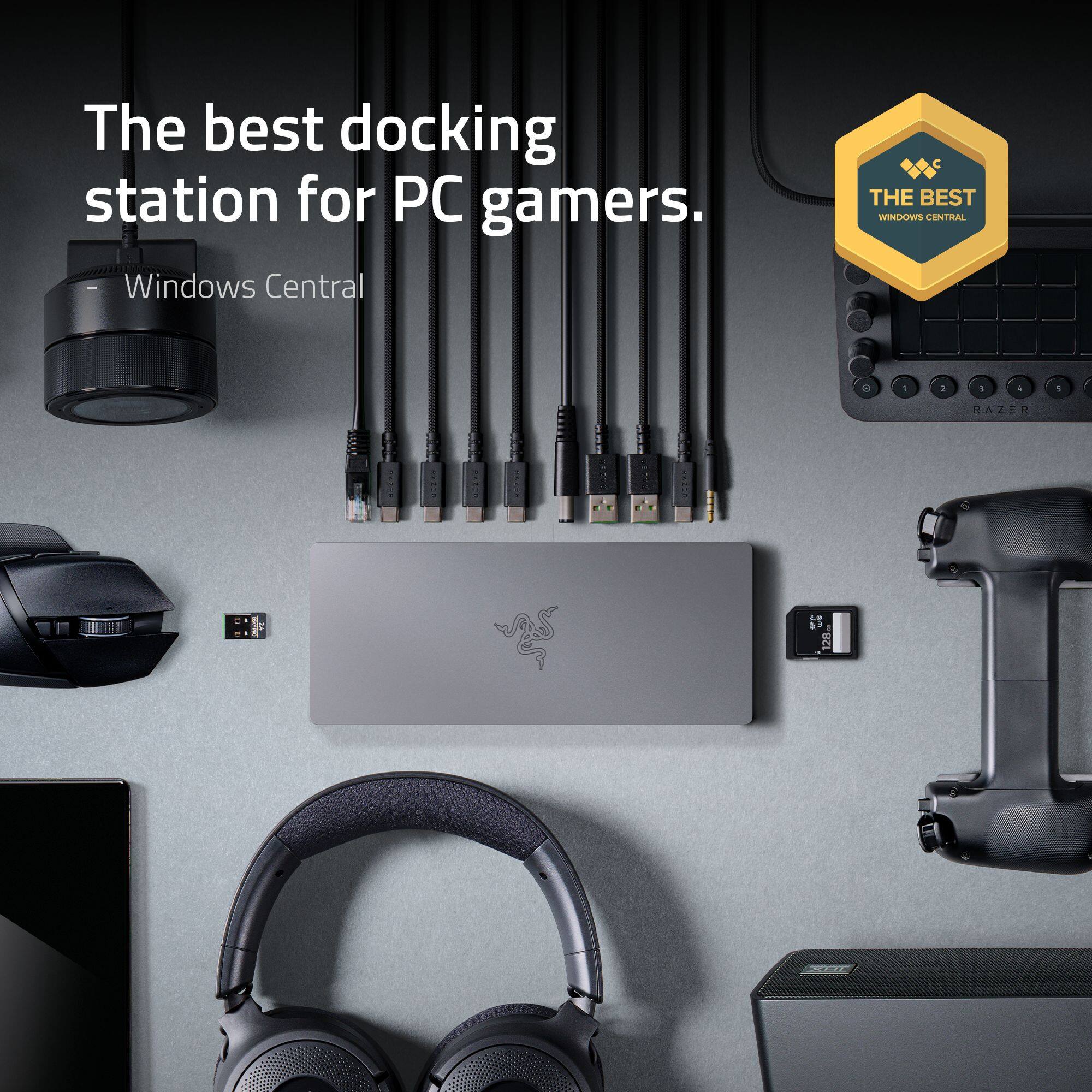 The best docking station for PC gamers.  
Windows Central  
THE BEST  
WINDOWS CENTRAL  
RAZER