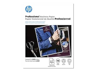 HP - Professional Matte Brochure Paper, 8.5" x 11", 150 Sheets/Pack - White