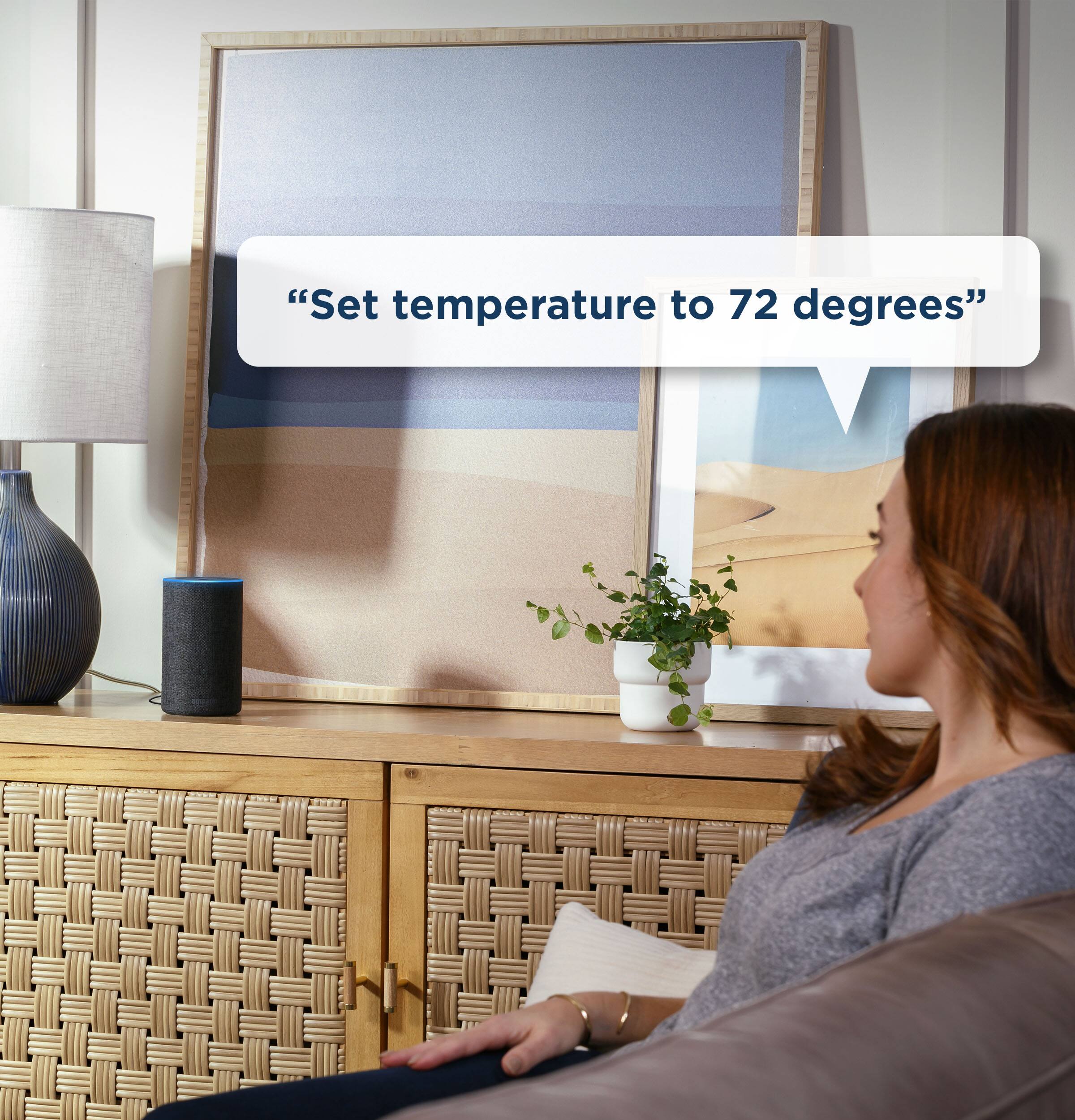 Alt View 15. GE - 700 Sq. Ft. 14,000 BTU Smart Window Air Conditioner with WiFi and Remote - White.