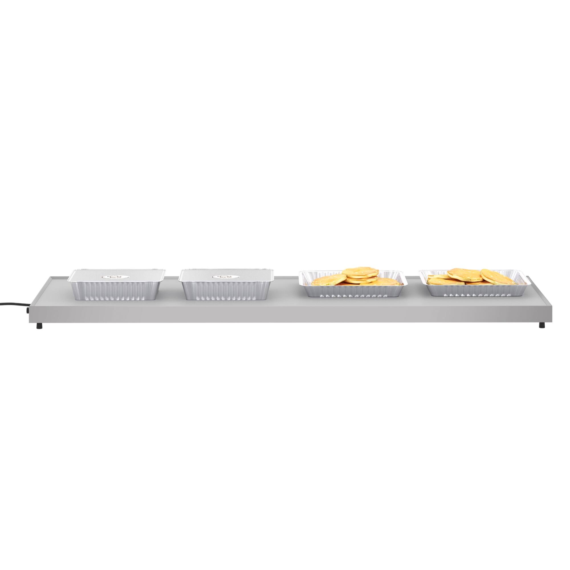Angle. Koolmore - 60 In. Commercial Warming Shelf - Silver.