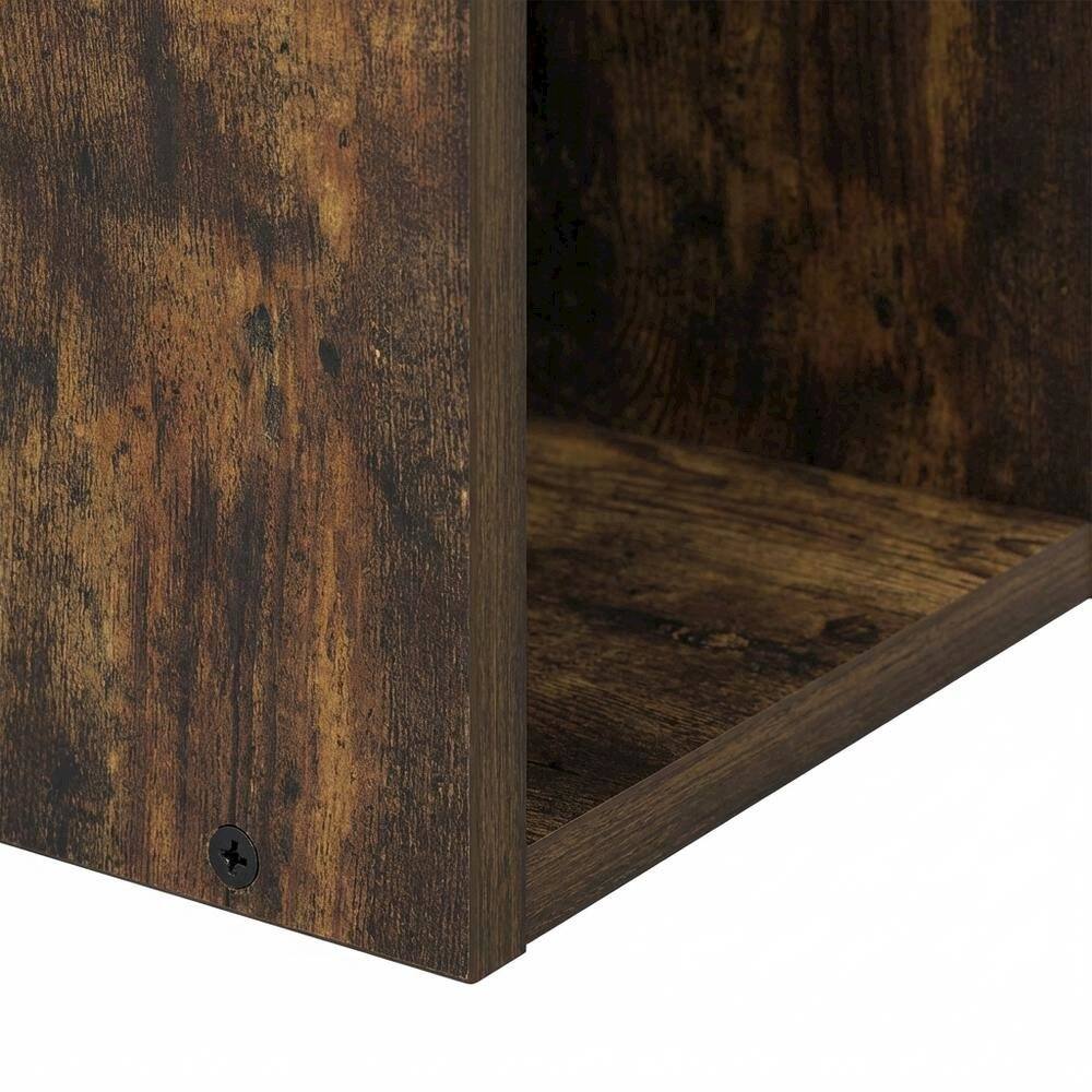 Alt View 2. FurniFact - Laminated Engineered Wood Bookcase with Spacious Shelves for Storage - Amber Pine.