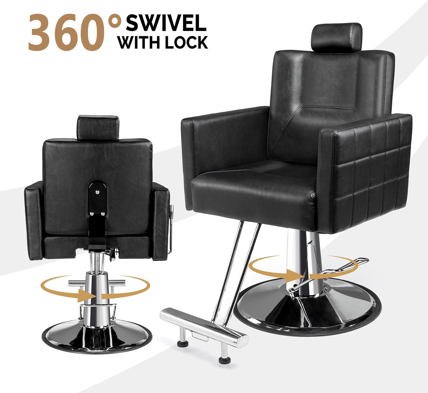 360° SWIVEL WITH LOCK