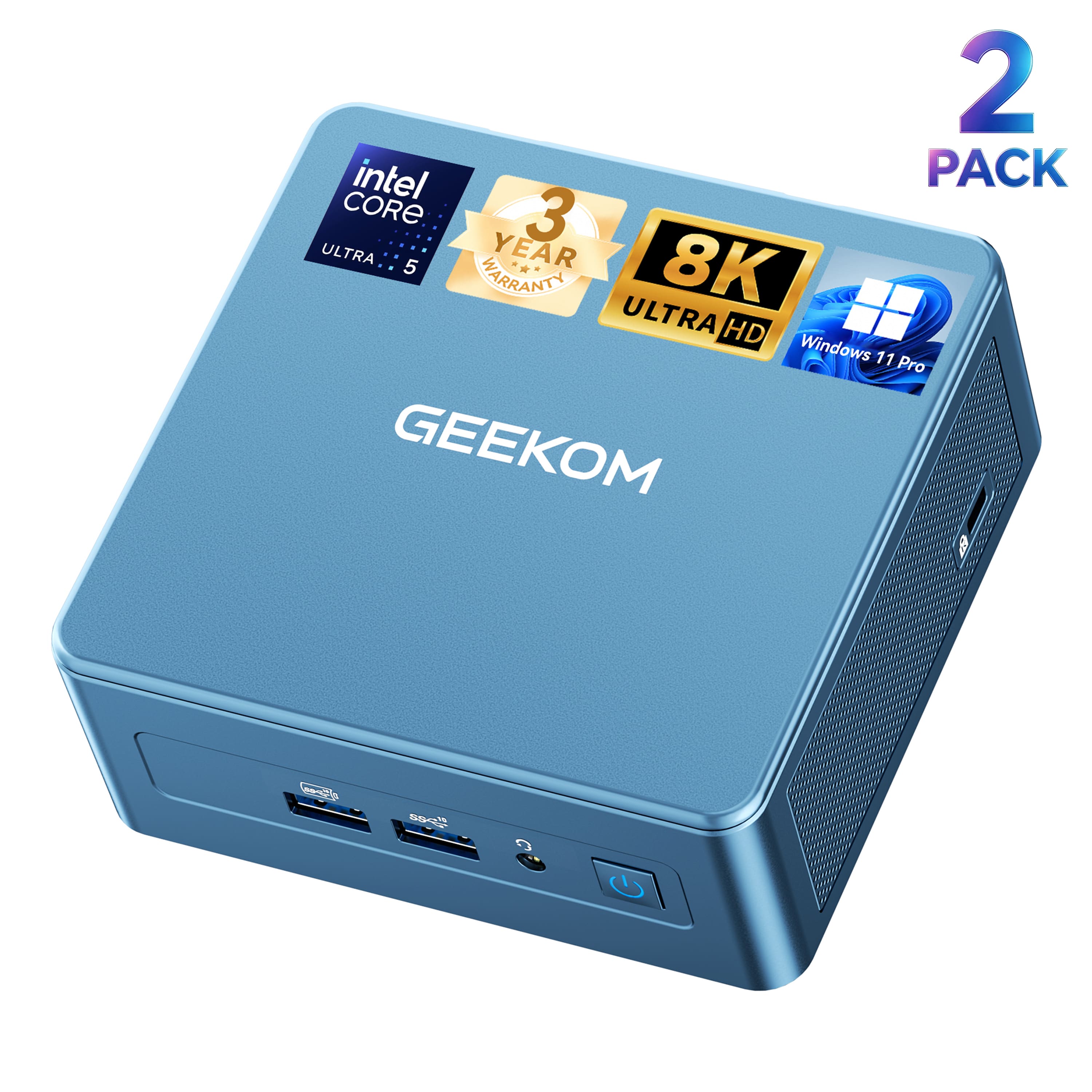 Bundle - GEEKOM - IT12 Mini PC(2 PACK), Light Business Mini Computer Intel 12th Gen Intel Ultra U5-125U, 16GB DDR5& 512GB SSD, Win11 Pro - Blue price history on PriceWatchPro