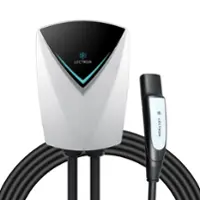 Lectron - Tesla (NACS) V-Box Pro Electric Vehicle Charging Station 48 Amp - Level 2 EV Charger - White - Front_Zoom