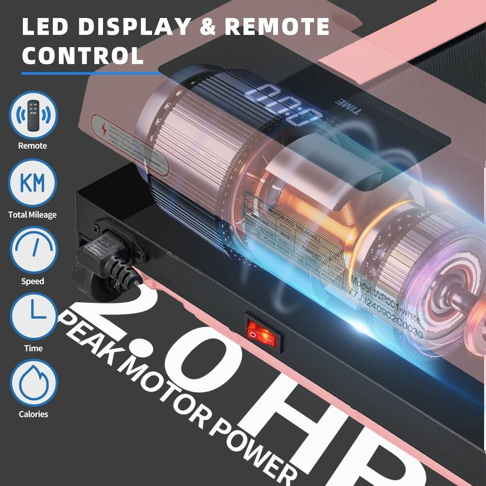 LED DISPLAY & REMOTE CONTROL

- Remote
- KM (Total Mileage)
- Speed
- Time
- Calories

20 HP MOTOR POWER

Model: NPCO 7JJ240902C0030