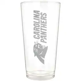 Great American Products - Carolina Panthers Etched 16oz. Vertical Rally Cry Pint Glass - Multicolor