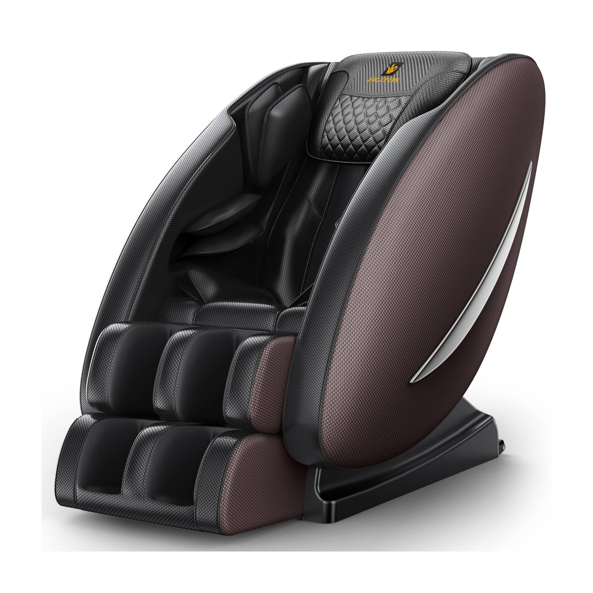 Front. Boyel Living - Full Body Zero Gravity Massage Chair with 10-Roller Massage Heat Air Compression Foot Rollers Bluetooth - Black.