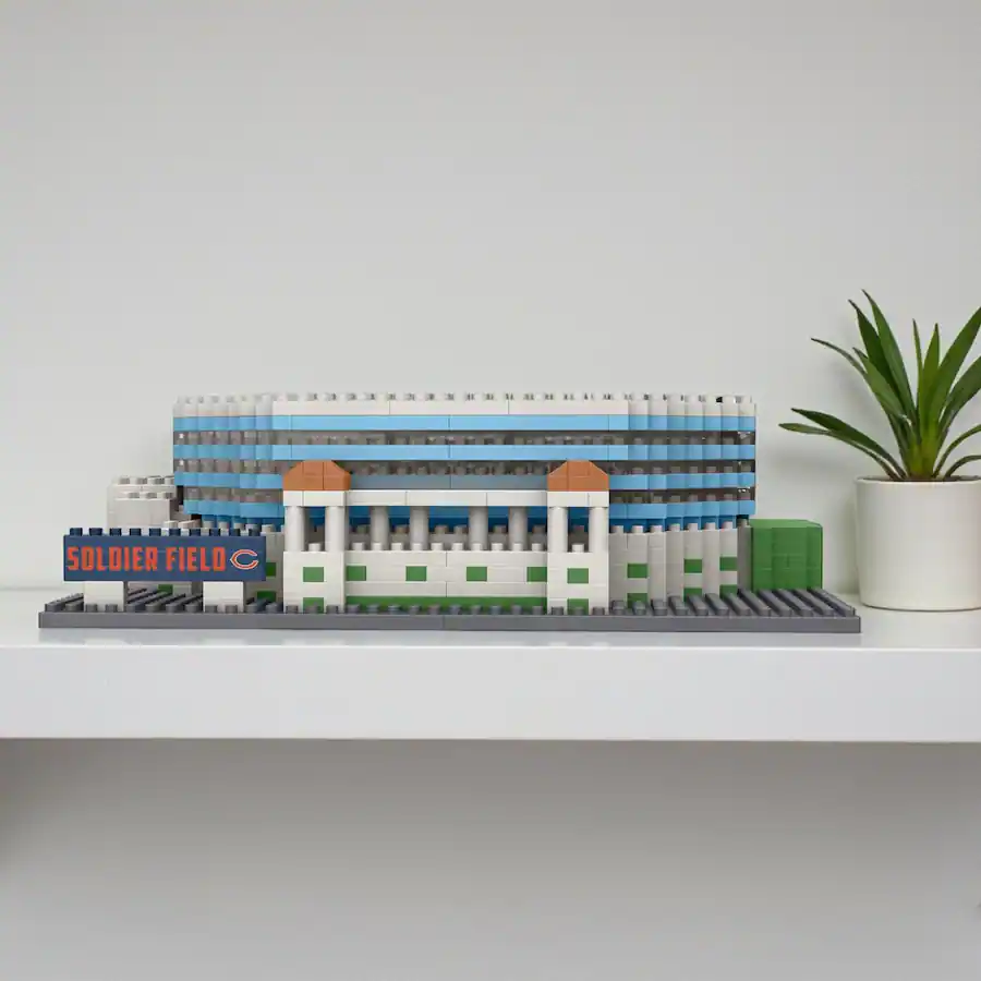 Forever Collectibles Chicago Bears NFL BRXLZ Mini Stadium 1119 Piece ...