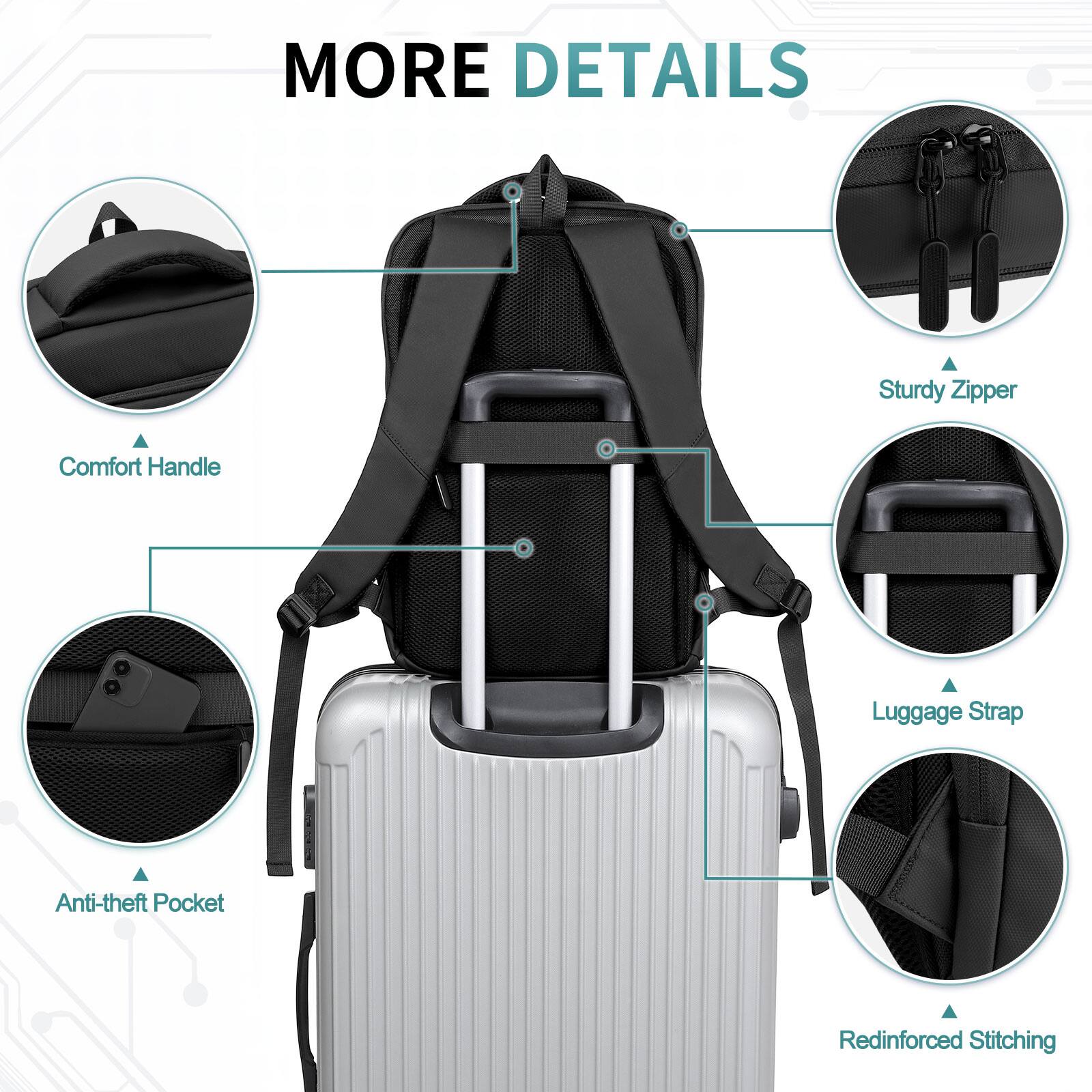 MORE DETAILS

- Sturdy Zipper
- Comfort Handle
- Luggage Strap
- Anti-theft Pocket
- Reinforced Stitching