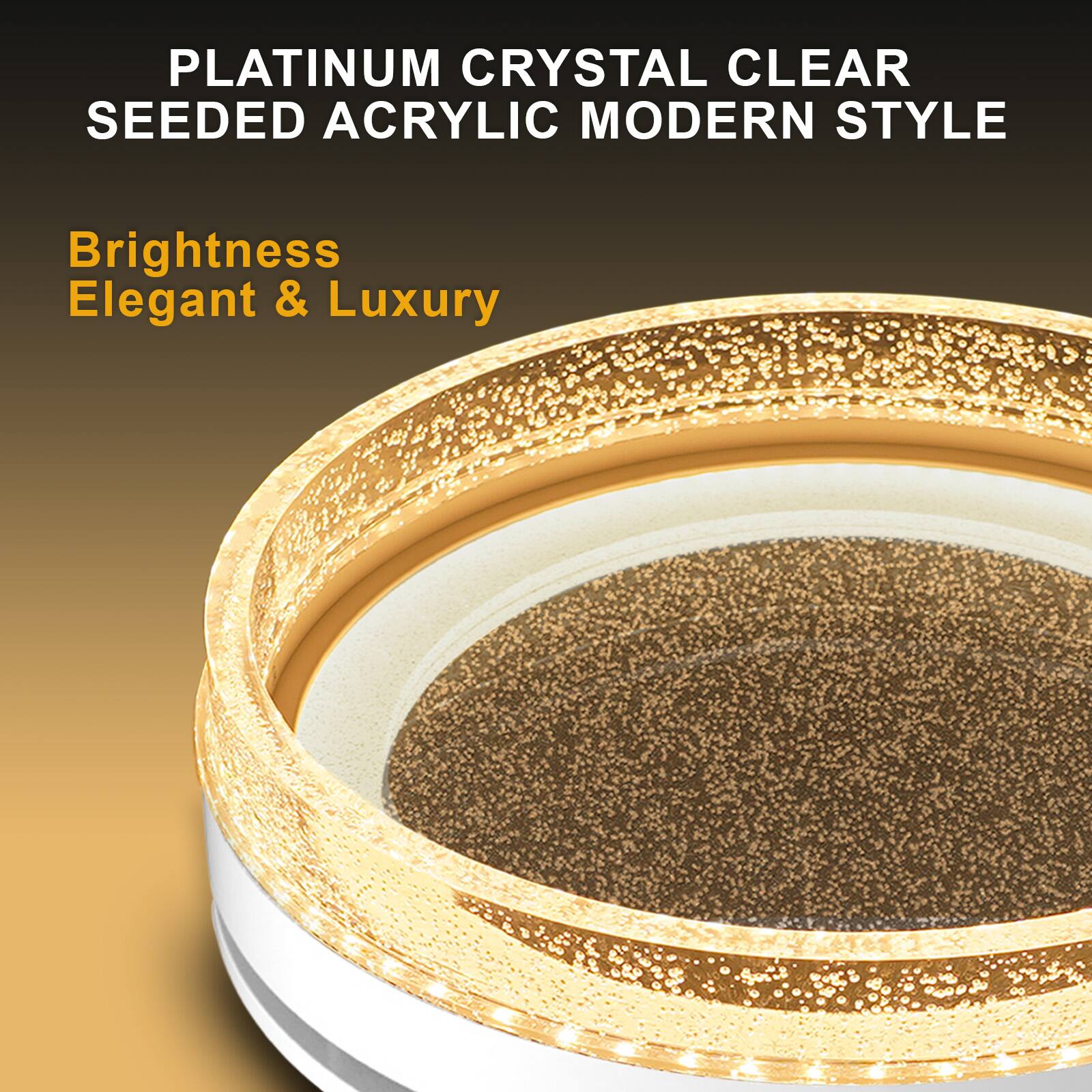 PLATINUM CRYSTAL CLEAR SEEDED ACRYLIC MODERN STYLE

Brightness  
Elegant & Luxury