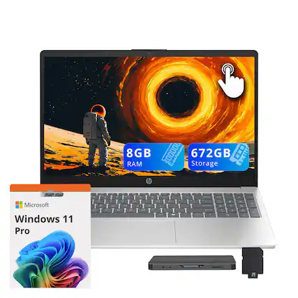 8GB RAM, 672GB Storage, HP 2P, Microsoft Windows 11 Pro