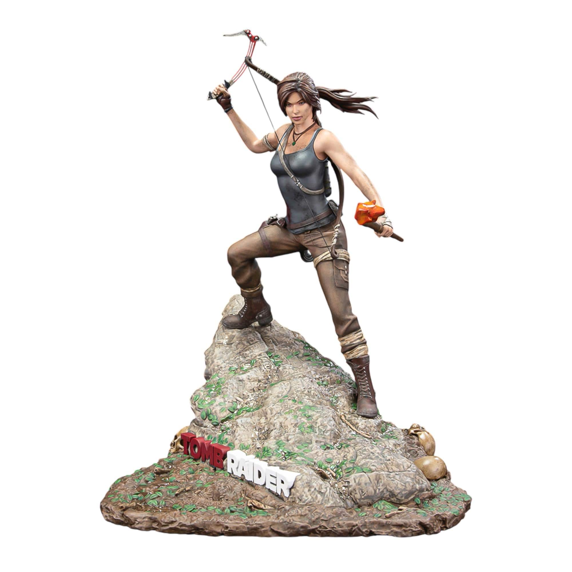 Dark Horse Comics - Tomb Raider Lara Croft (Survivor Era) 11 Inch PVC Statue - Gray