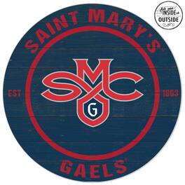 Jardine - Saint Mary's Gaels 20'' x 20'' Indoor/Outdoor Team Color Circle Sign - Navy