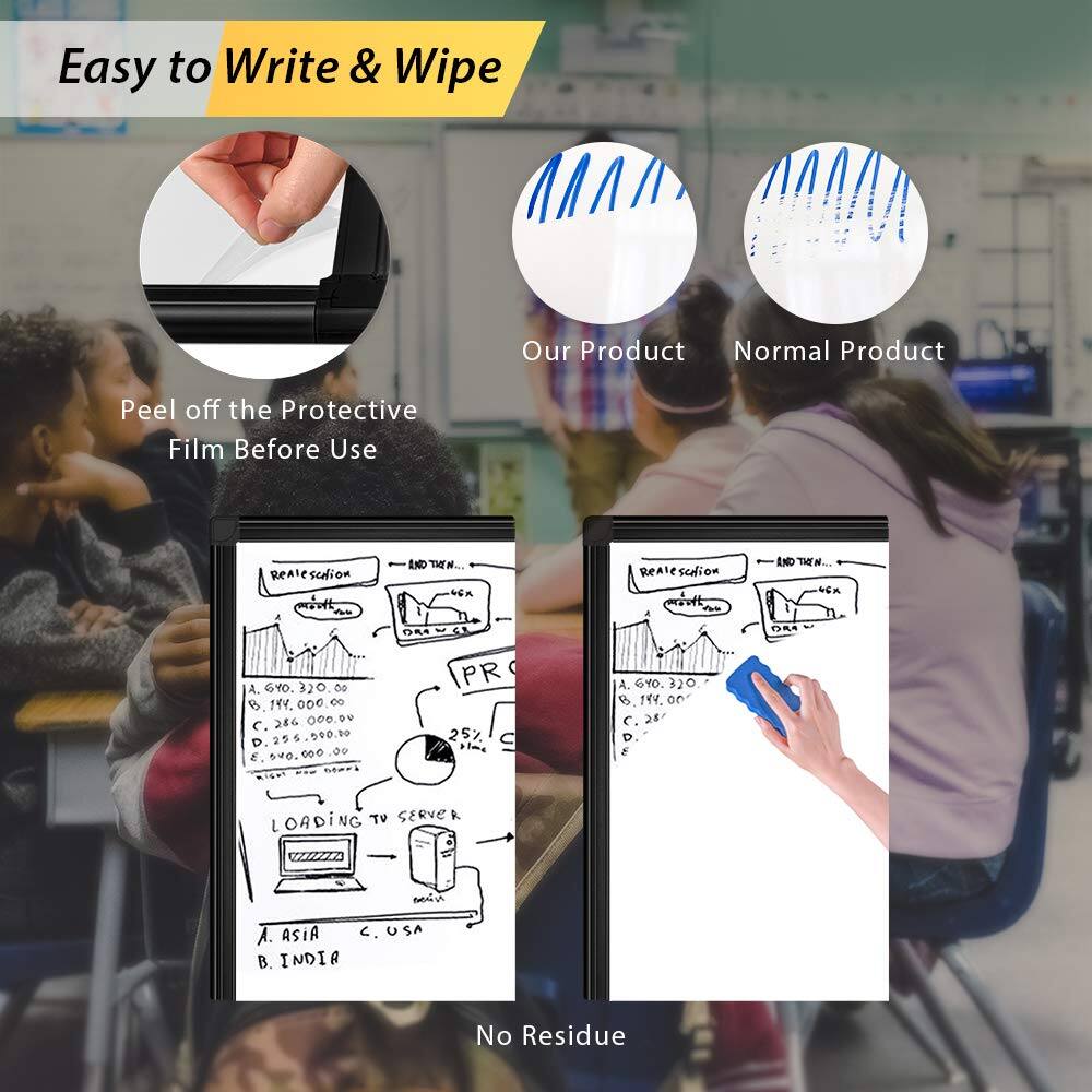 Easy to Write & Wipe

Our Product Normal Product

Peel off the Protective Film Before Use

No Residue