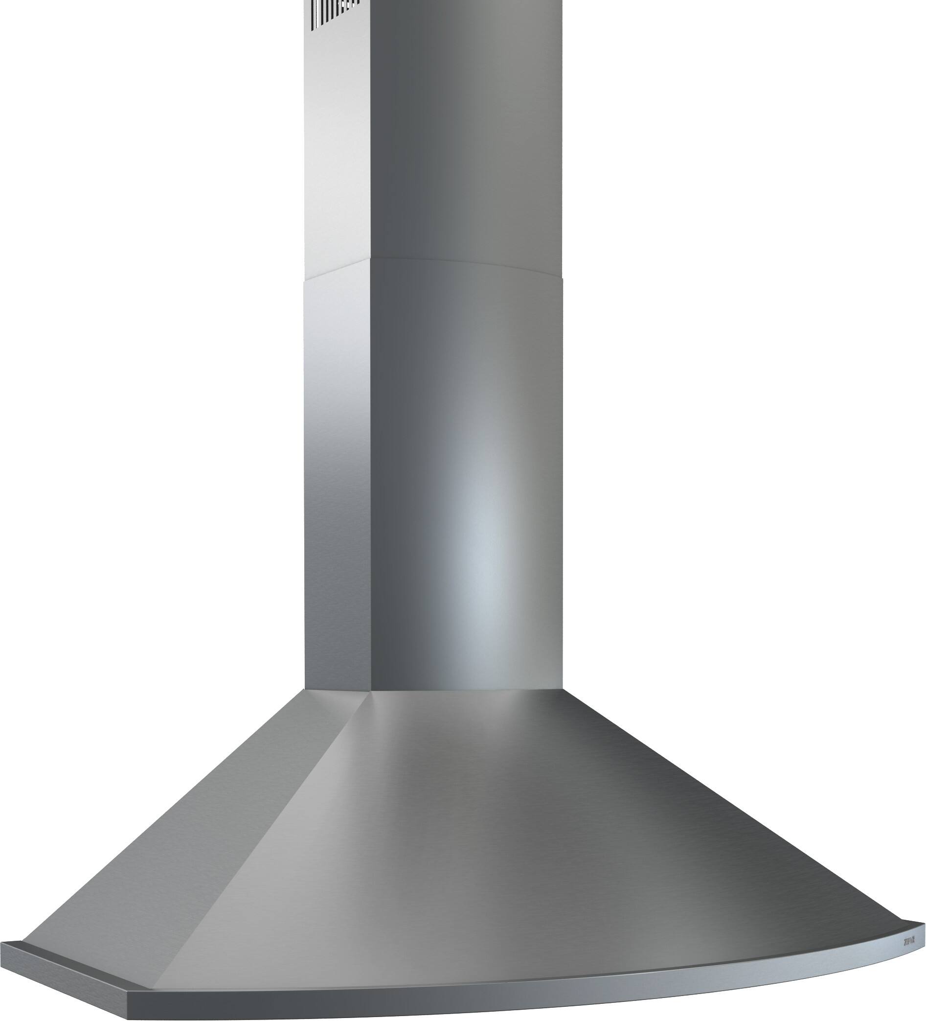 Left. Zephyr - Savona 36 in. 600 CFM Wall Mount Range Hood with LED Light - Black Stainless Steel.