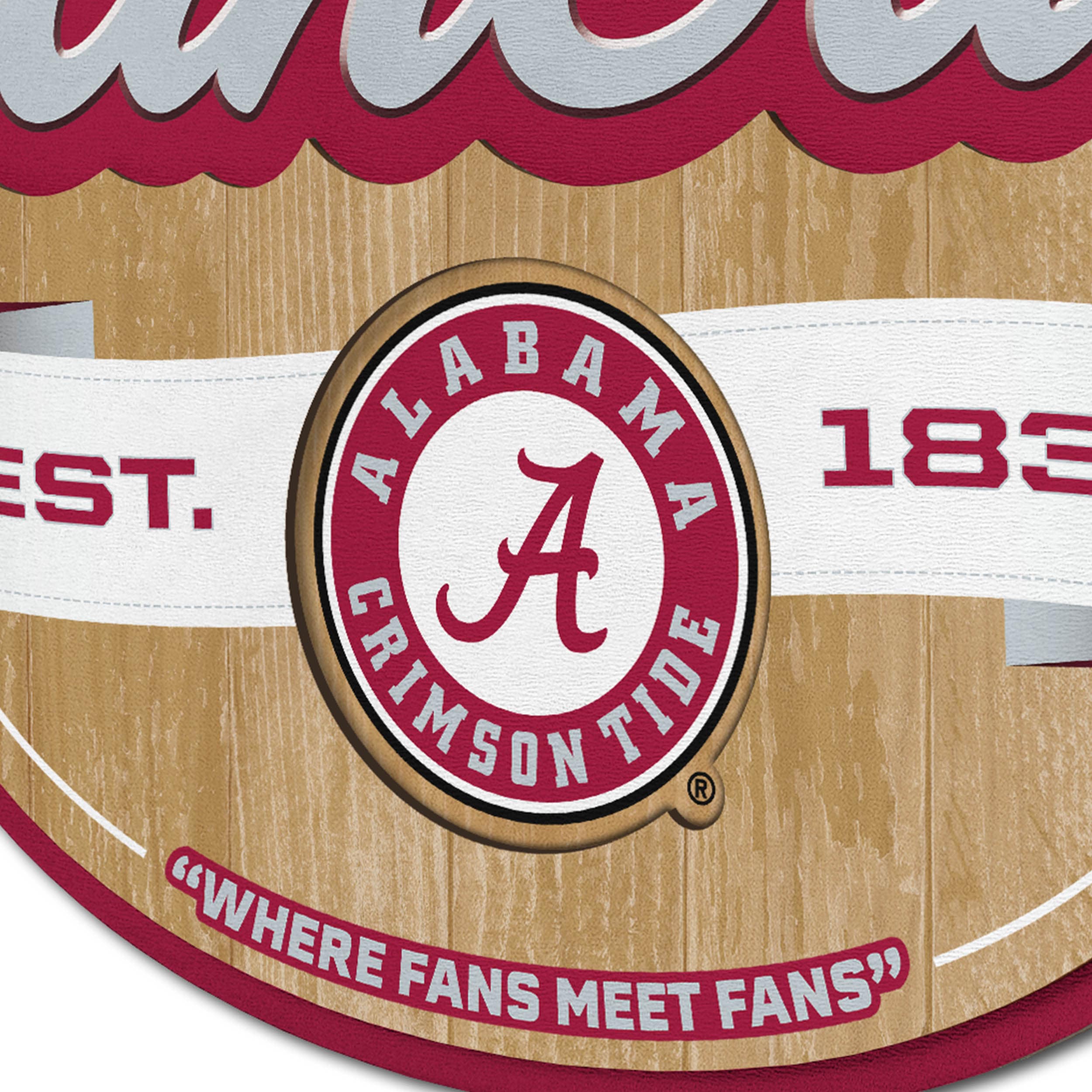 ALABAMA  
CRIMSON TIDE  
EST. 1831  
"WHERE FANS MEET FANS"